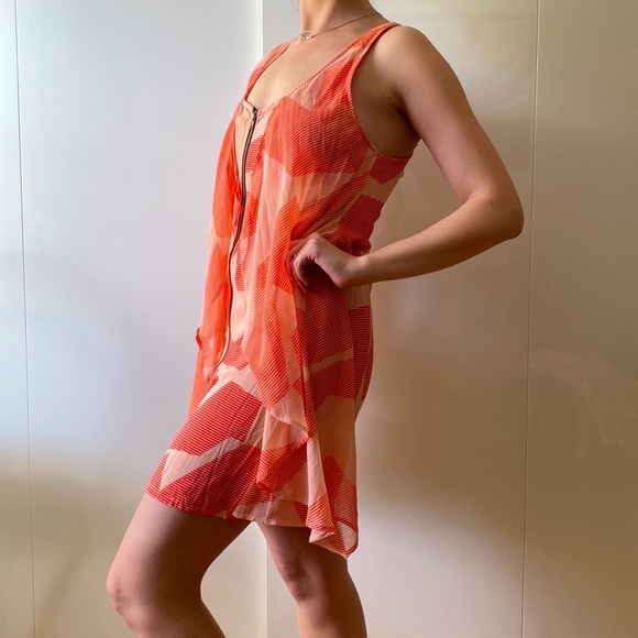 Volcom zip up orange dress! - Picture 2 of 7